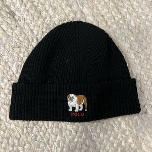 Ralph Lauren Polo Black Beanie